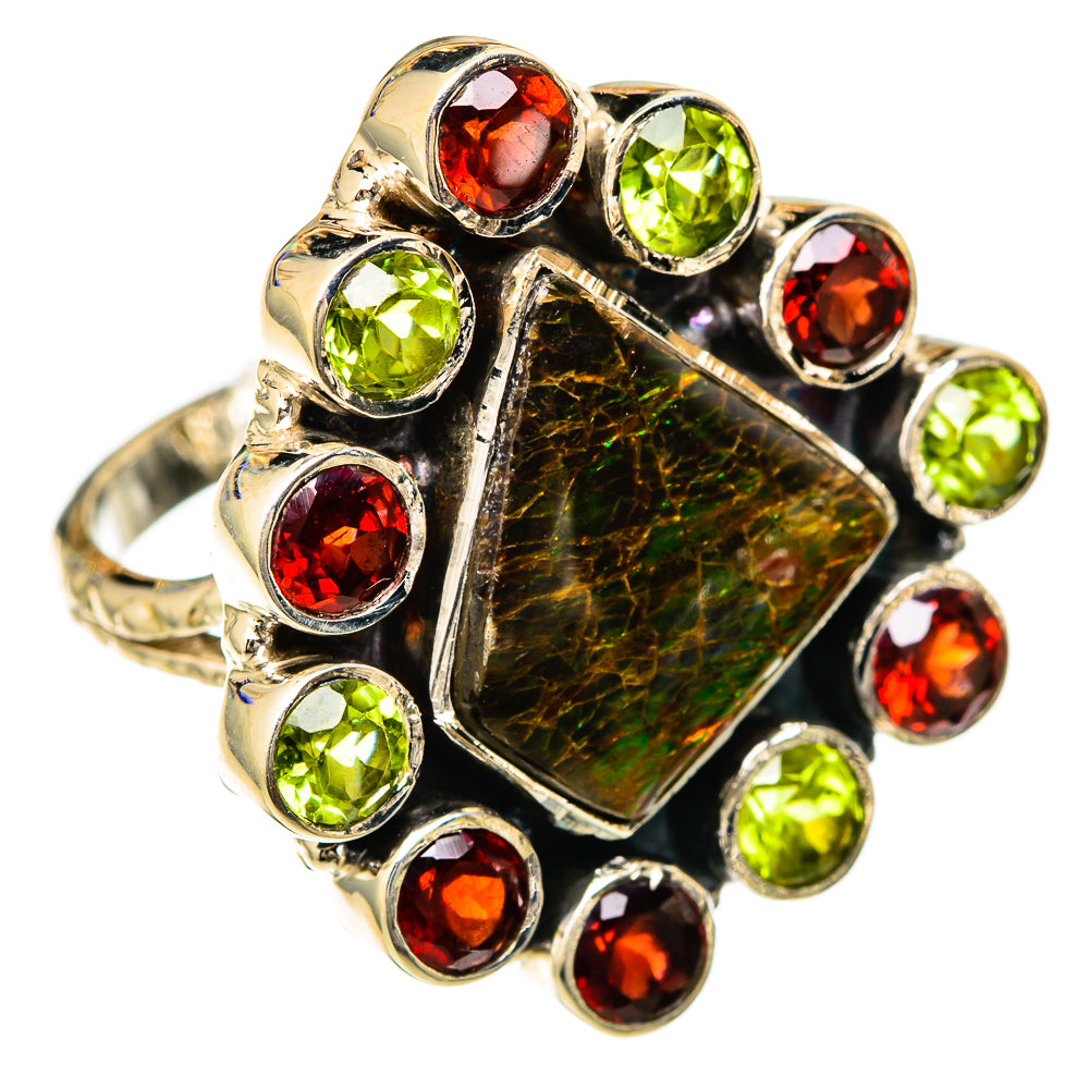 Ammolite Rings handcrafted by Anasilvercos - RING104870 - Photo 2
