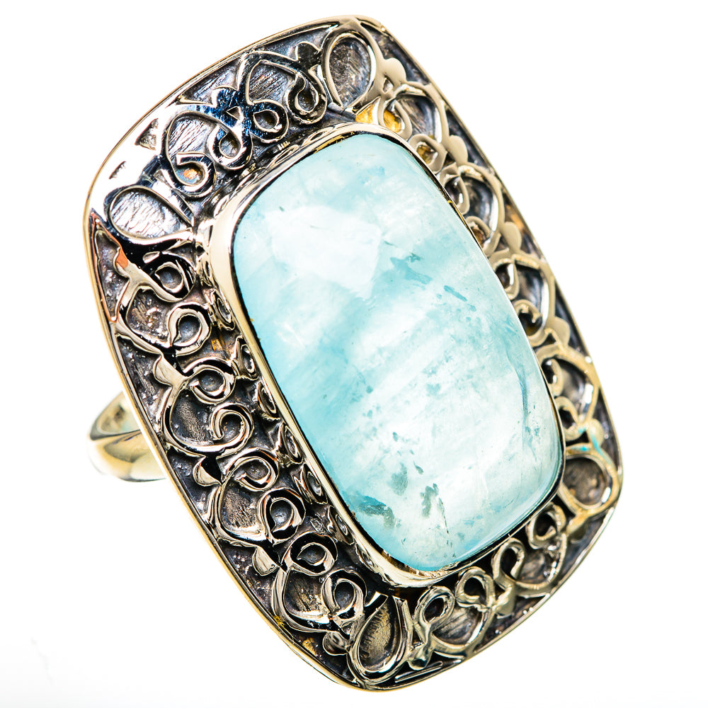 Aquamarine Rings handcrafted by Anasilvercos - RING104880 - Photo 2