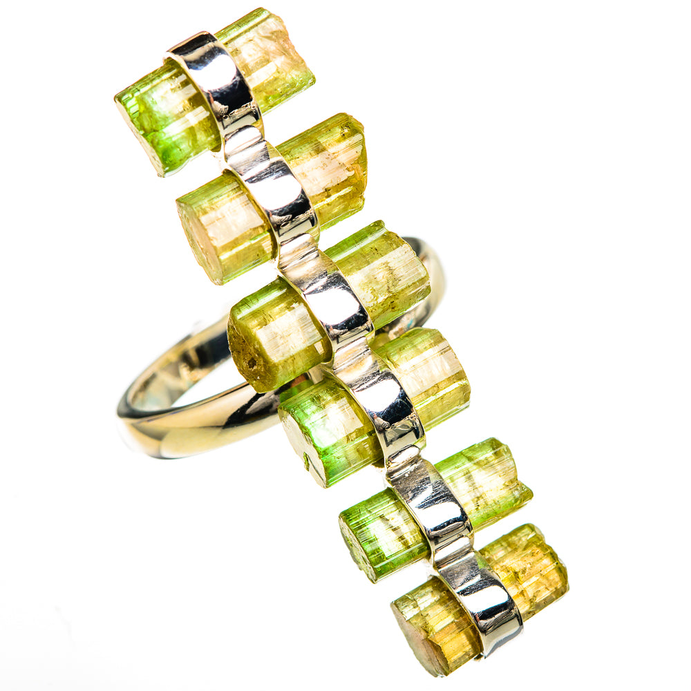 Green Tourmaline Rings handcrafted by Anasilvercos - RING104882 - Photo 2
