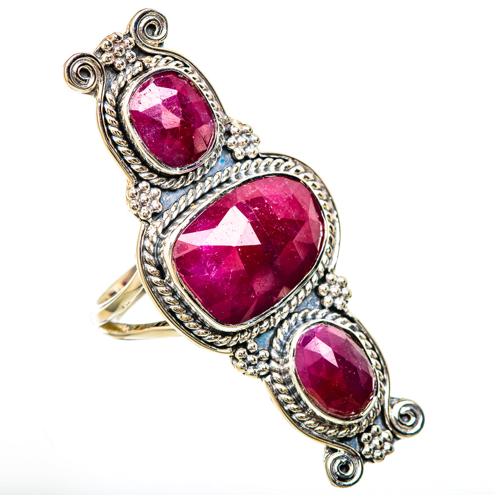 Ruby Fuchsite Rings handcrafted by Anasilvercos - RING104886 - Photo 2