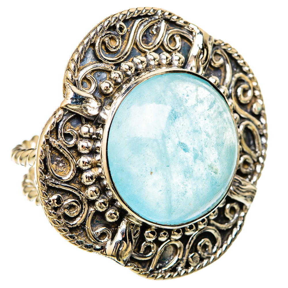 Aquamarine Rings handcrafted by Anasilvercos - RING104910 - Photo 2