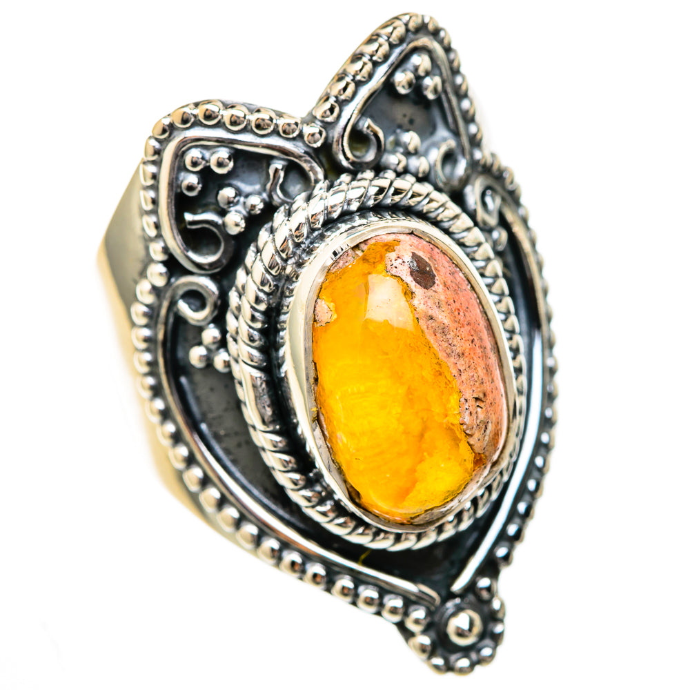 Mexican Fire Opal Rings handcrafted by Anasilvercos - RING104932 - Photo 2