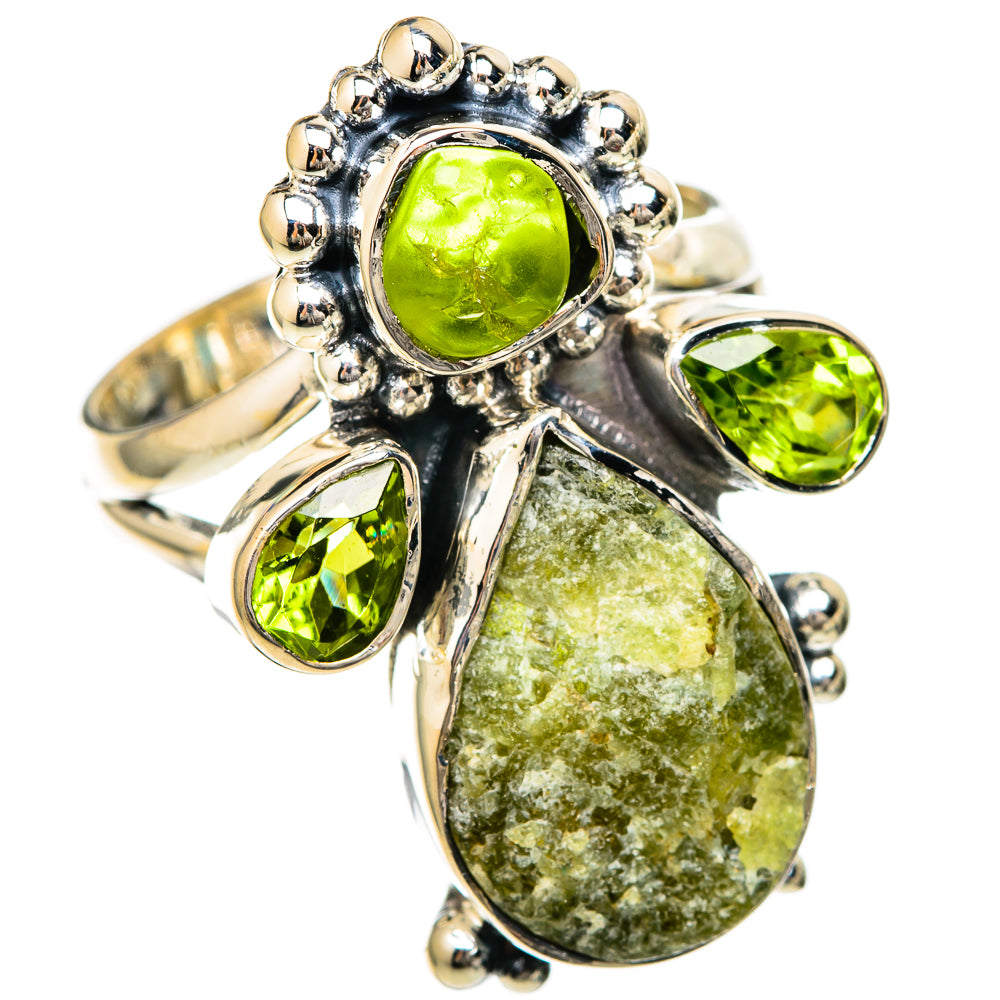 Green Tourmaline Rings handcrafted by Anasilvercos - RING104944 - Photo 2