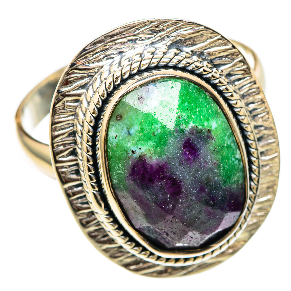 Ruby Zoisite Rings handcrafted by Anasilvercos - RING104992 - Photo 2