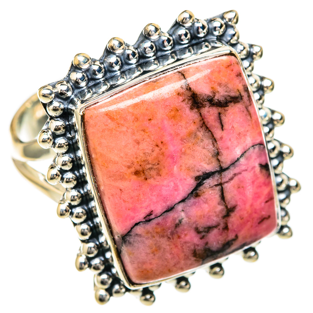 Rhodonite Rings handcrafted by Anasilvercos - RING105012 - Photo 2
