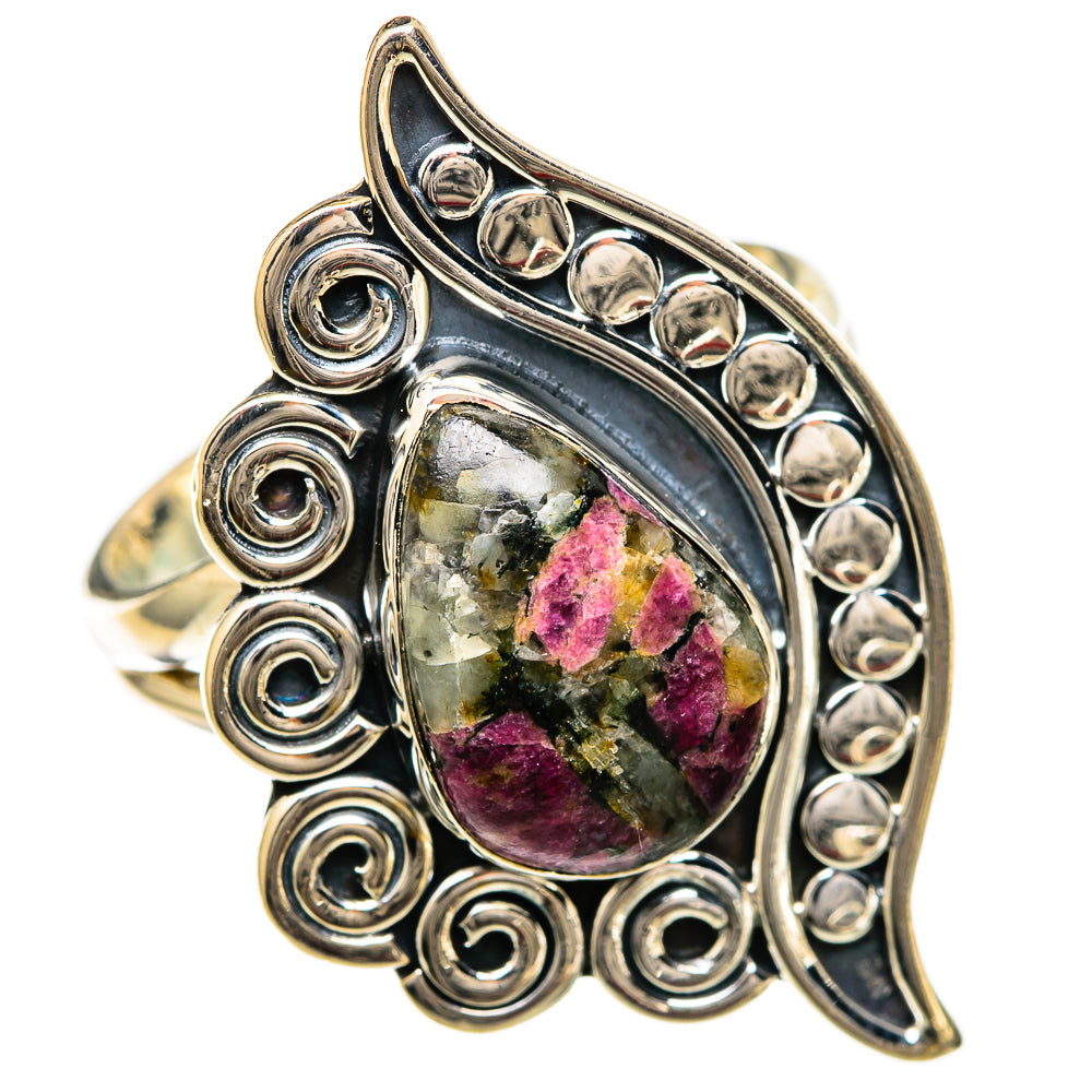 Russian Eudialyte Rings handcrafted by Anasilvercos - RING105013 - Photo 2