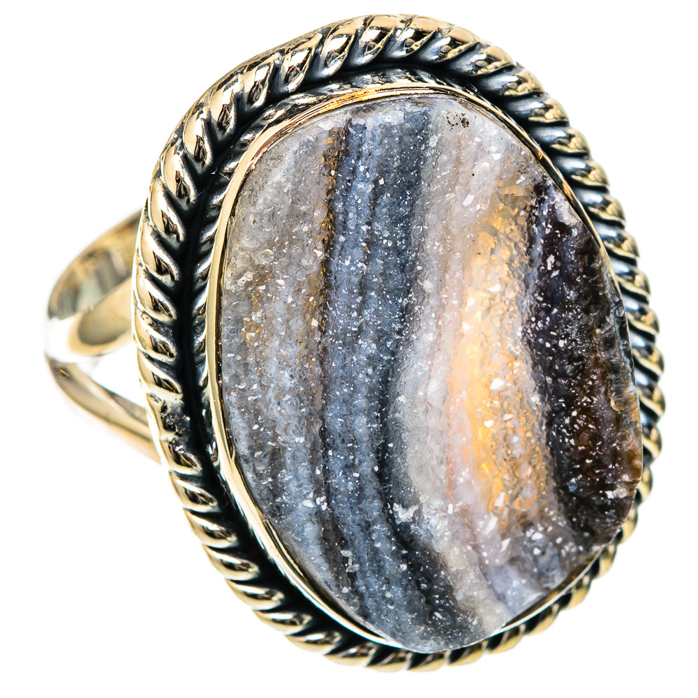 Desert Druzy Rings handcrafted by Anasilvercos - RING105048 - Photo 2