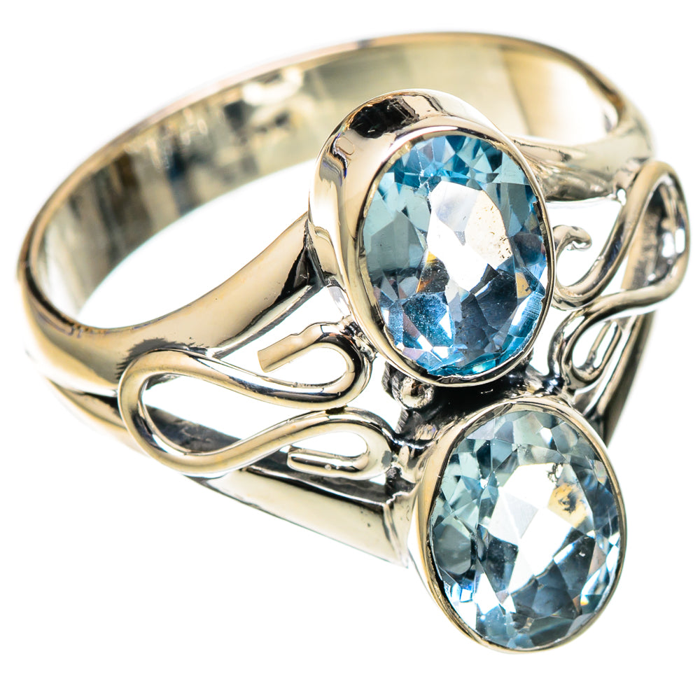 Blue Topaz Rings handcrafted by Anasilvercos - RING105051 - Photo 2