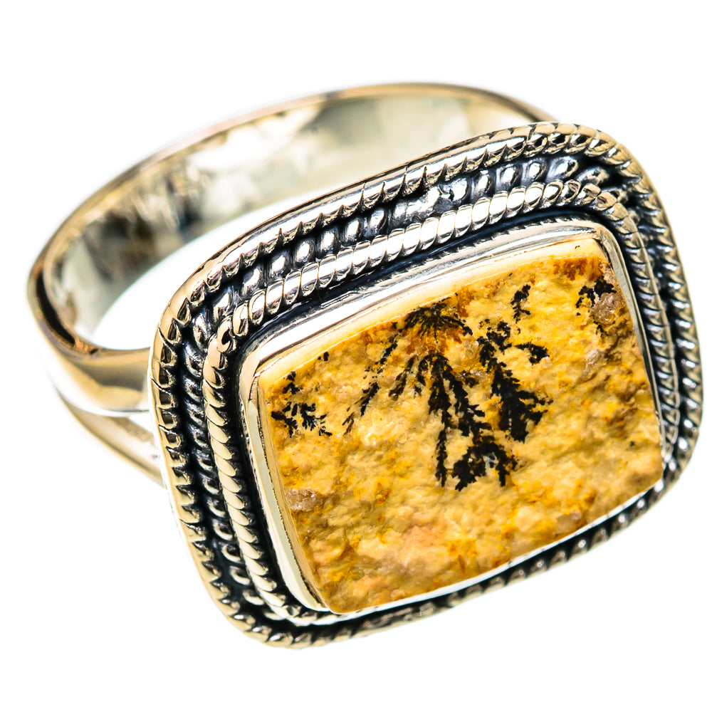 Germany Psilomelane Dendrite Rings handcrafted by Anasilvercos - RING105064 - Photo 2