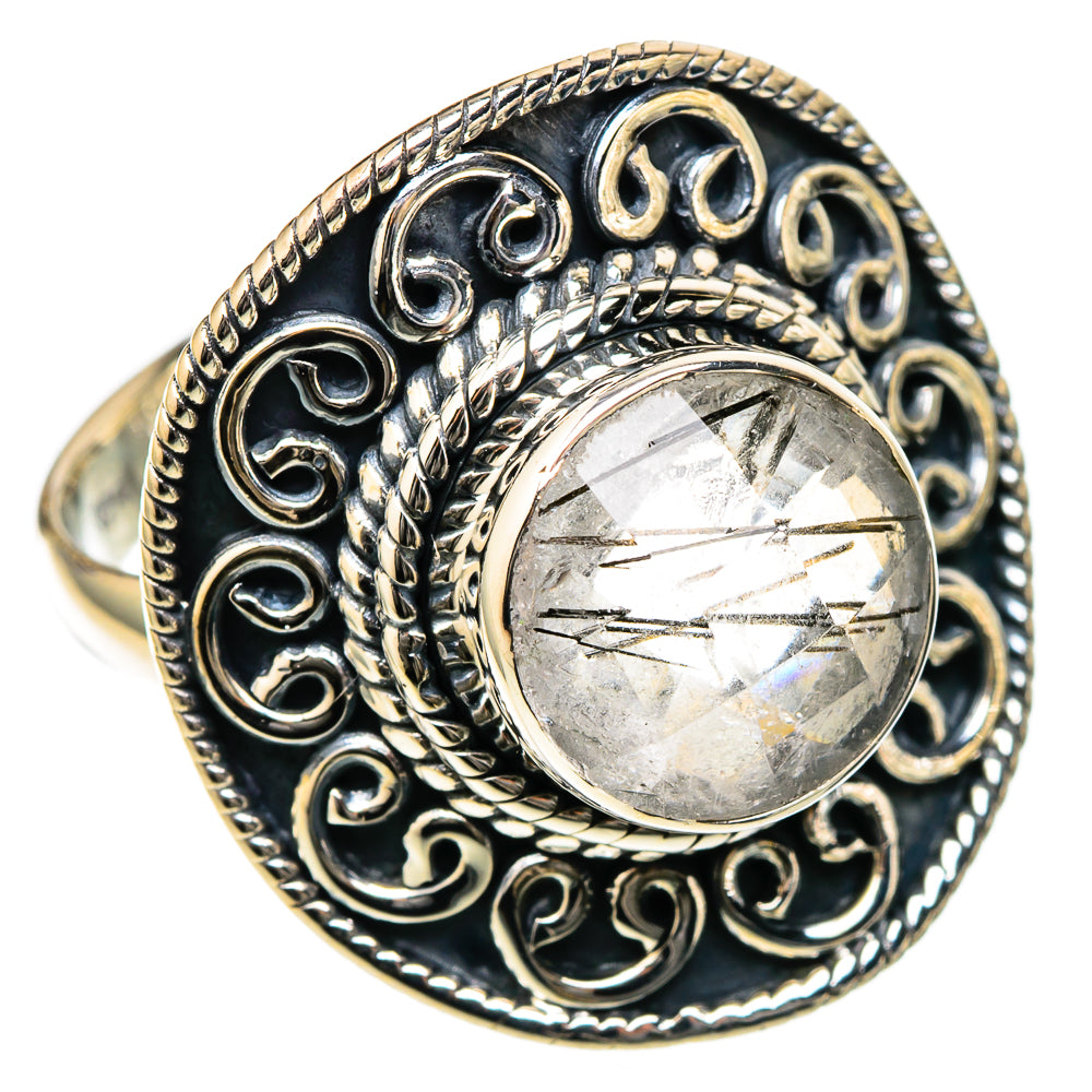 Tourmalinated Quartz Rings handcrafted by Anasilvercos - RING105075 - Photo 2