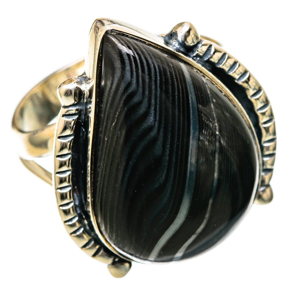 Psilomelane Rings handcrafted by Anasilvercos - RING105108 - Photo 2
