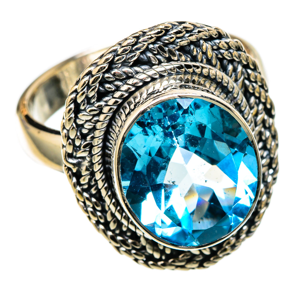 Blue Topaz Rings handcrafted by Anasilvercos - RING105121 - Photo 2