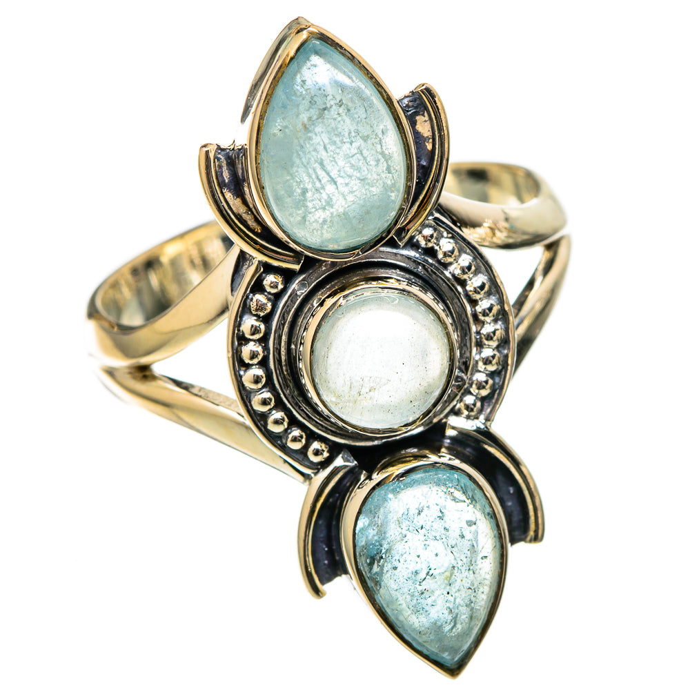 Aquamarine Rings handcrafted by Anasilvercos - RING105122 - Photo 2
