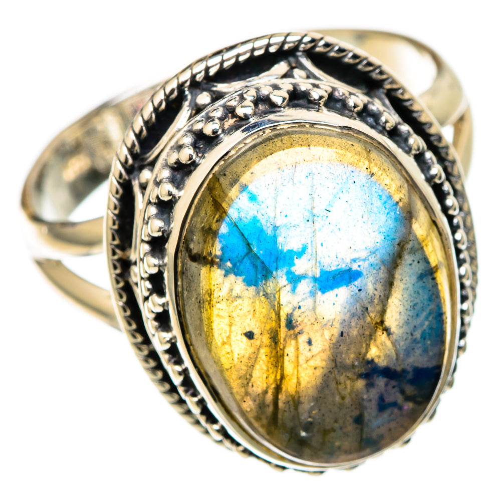Labradorite Rings handcrafted by Anasilvercos - RING105153 - Photo 2
