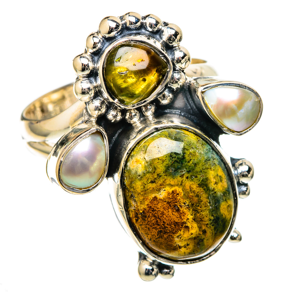 Ocean Jasper Rings handcrafted by Anasilvercos - RING105157 - Photo 2