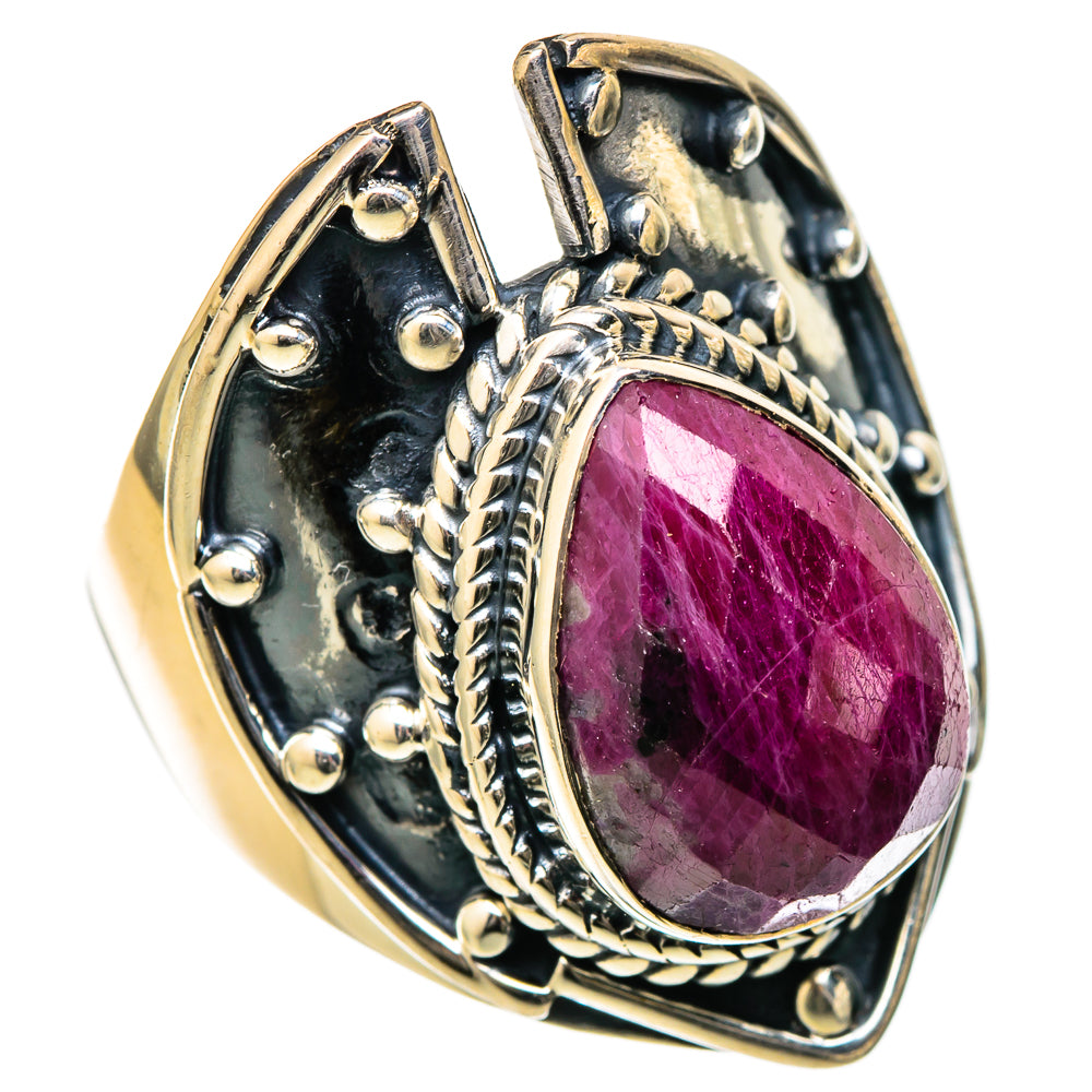 Ruby Fuchsite Rings handcrafted by Anasilvercos - RING105165 - Photo 2