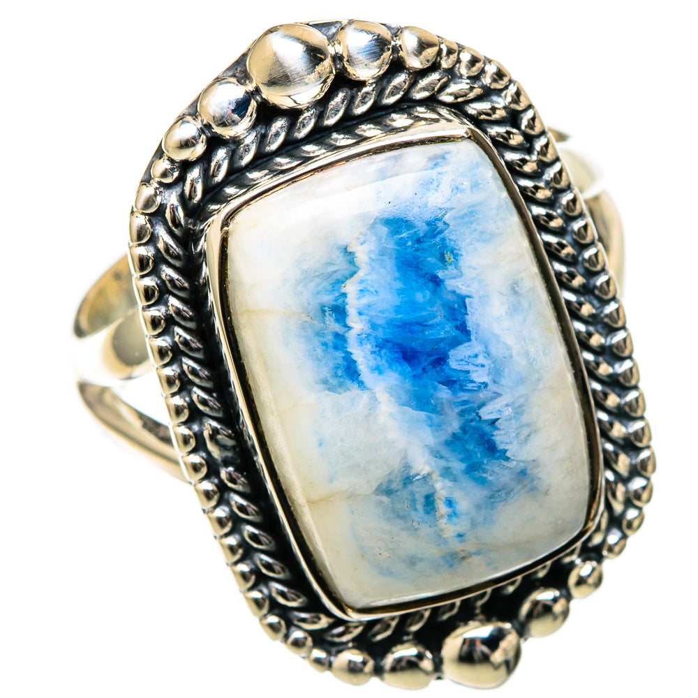 Blue Scheelite Rings handcrafted by Anasilvercos - RING105174 - Photo 2