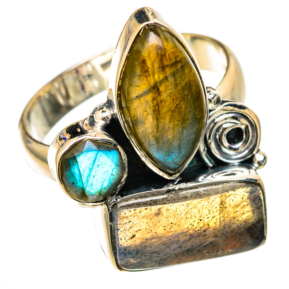 Labradorite Rings handcrafted by Anasilvercos - RING105200 - Photo 2