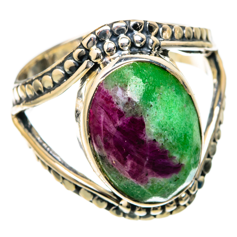 Ruby Zoisite Rings handcrafted by Anasilvercos - RING105203 - Photo 2