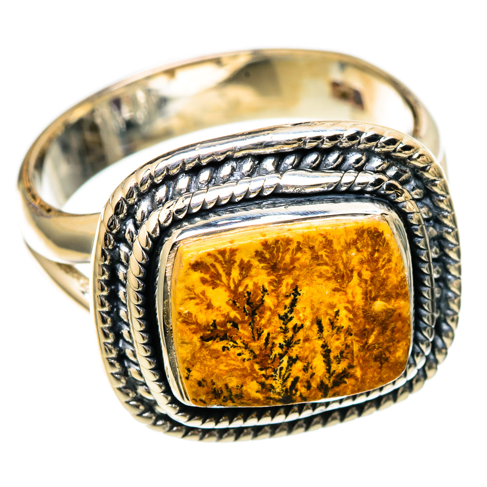 Germany Psilomelane Dendrite Rings handcrafted by Anasilvercos - RING105206 - Photo 2