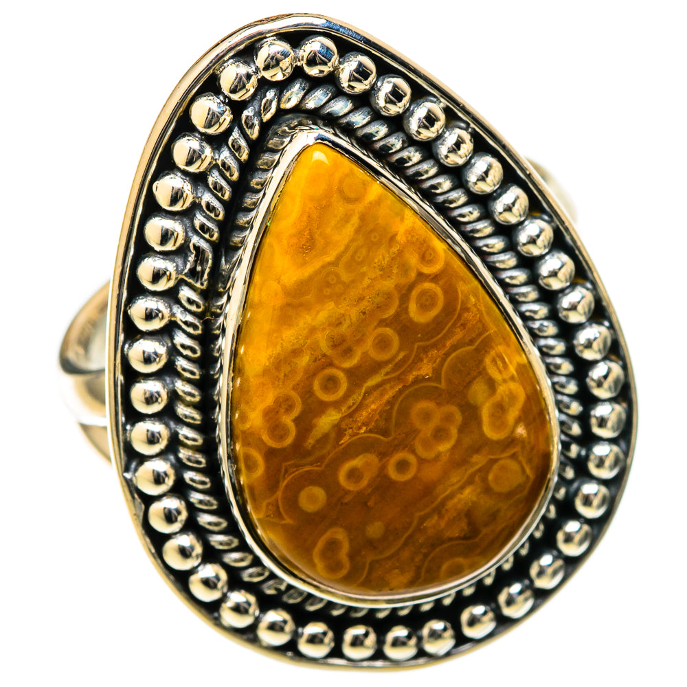 Ocean Jasper Rings handcrafted by Anasilvercos - RING105207 - Photo 2