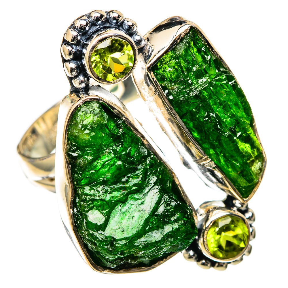 Chrome Diopside Rings handcrafted by Anasilvercos - RING105225 - Photo 2