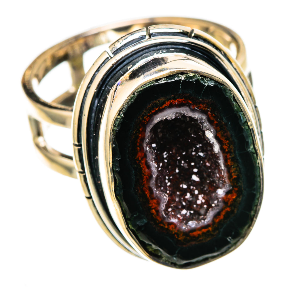 Coconut Geode Druzy Rings handcrafted by Anasilvercos - RING105227 - Photo 2