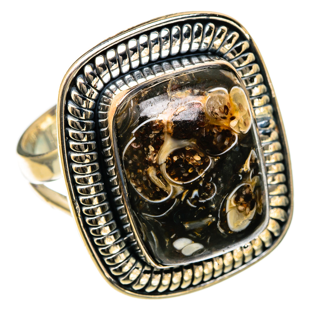 Turritella Agate Rings handcrafted by Anasilvercos - RING105232 - Photo 2