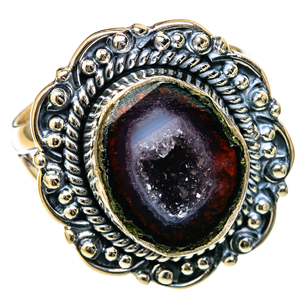 Coconut Geode Druzy Rings handcrafted by Anasilvercos - RING105253 - Photo 2