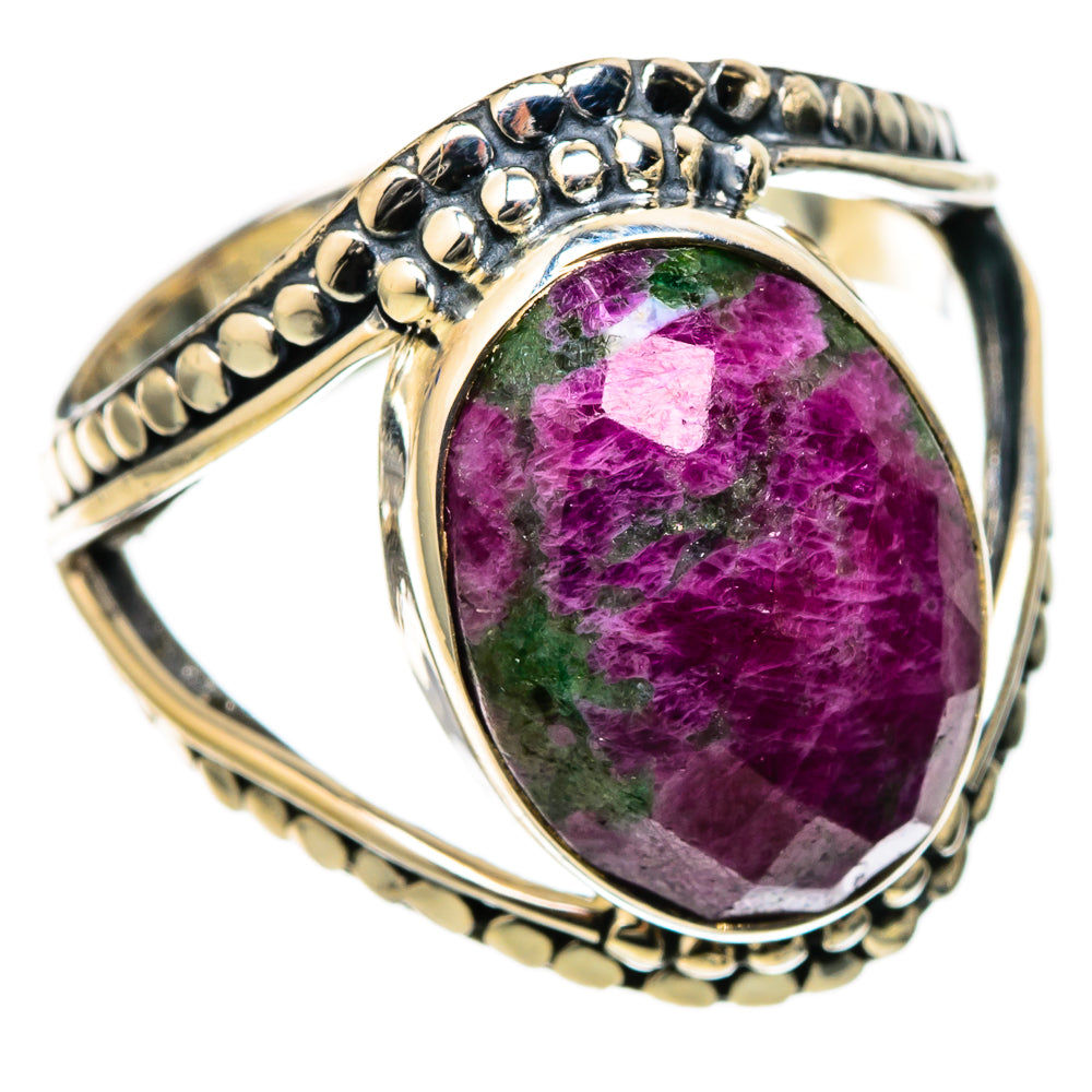 Ruby Zoisite Rings handcrafted by Anasilvercos - RING105258 - Photo 2