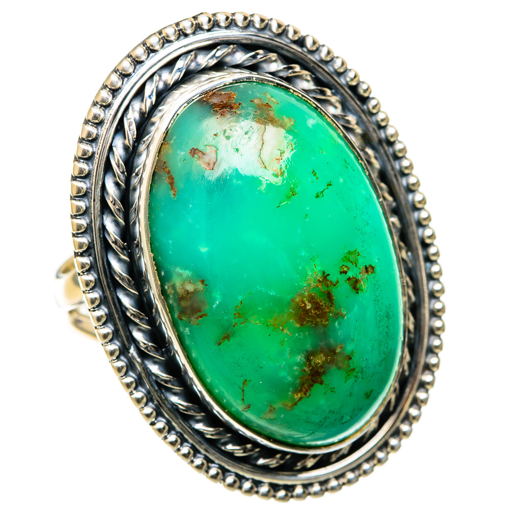 Chrysoprase Rings handcrafted by Anasilvercos - RING105281 - Photo 2