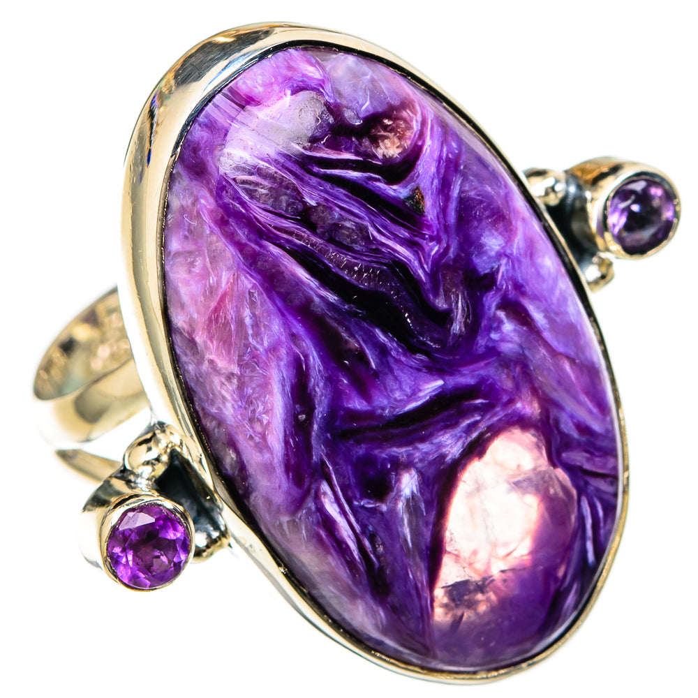 Charoite Rings handcrafted by Anasilvercos - RING105298 - Photo 2