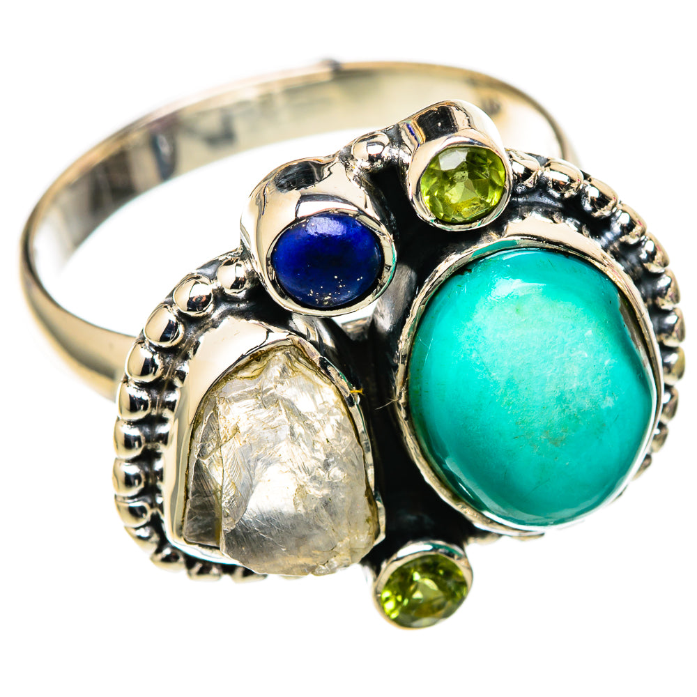 Tibetan Turquoise Rings handcrafted by Anasilvercos - RING105351 - Photo 2
