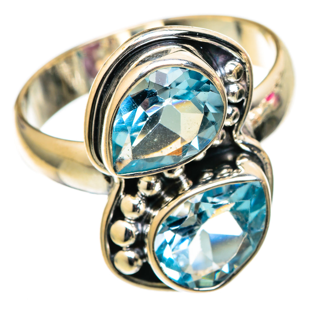 Blue Topaz Rings handcrafted by Anasilvercos - RING105357 - Photo 2