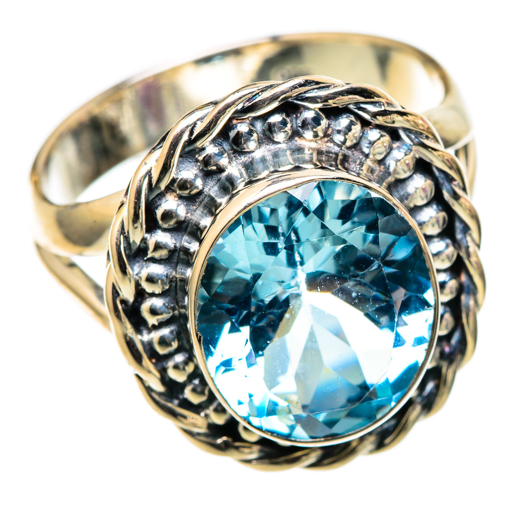 Blue Topaz Rings handcrafted by Anasilvercos - RING105361 - Photo 2
