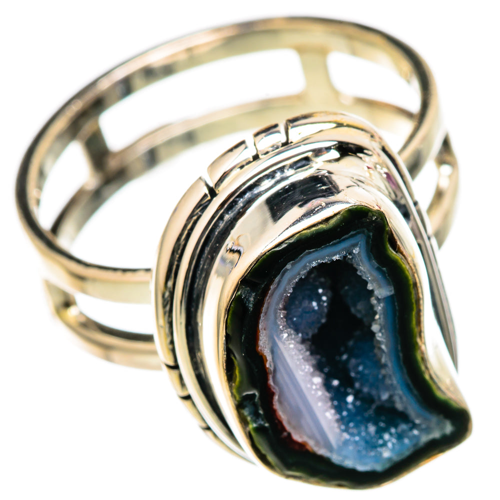 Coconut Geode Druzy Rings handcrafted by Anasilvercos - RING105381 - Photo 2