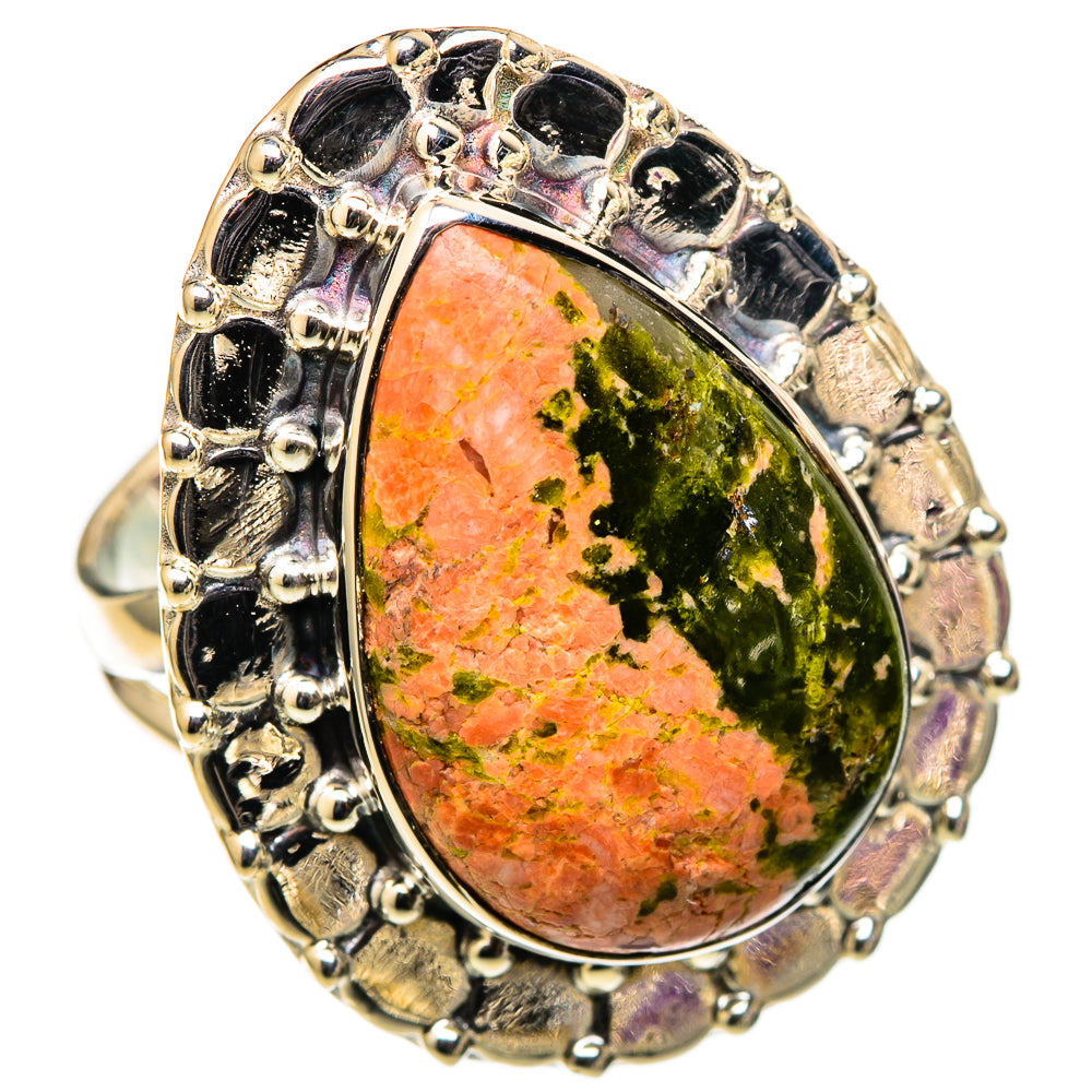 Unakite Rings handcrafted by Anasilvercos - RING105389 - Photo 2