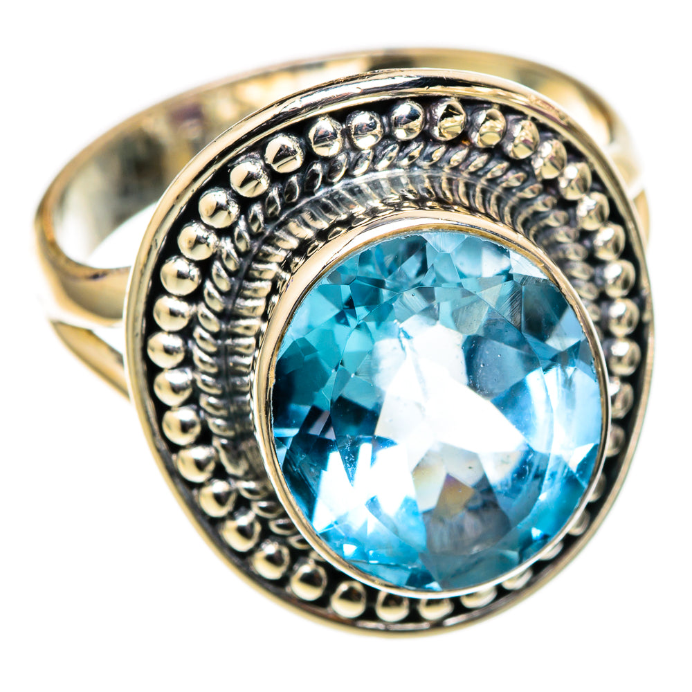 Blue Topaz Rings handcrafted by Anasilvercos - RING105394 - Photo 2