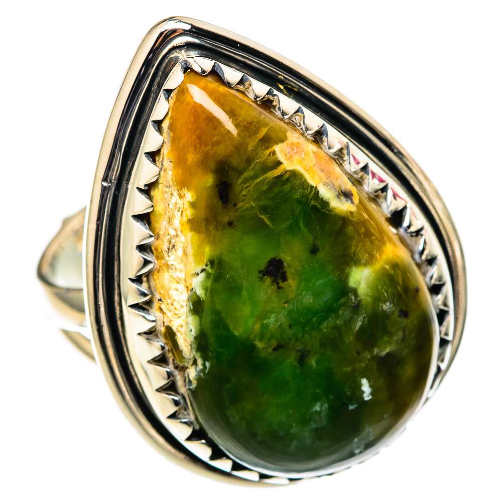 Australian Green Opal Rings handcrafted by Anasilvercos - RING105400 - Photo 2