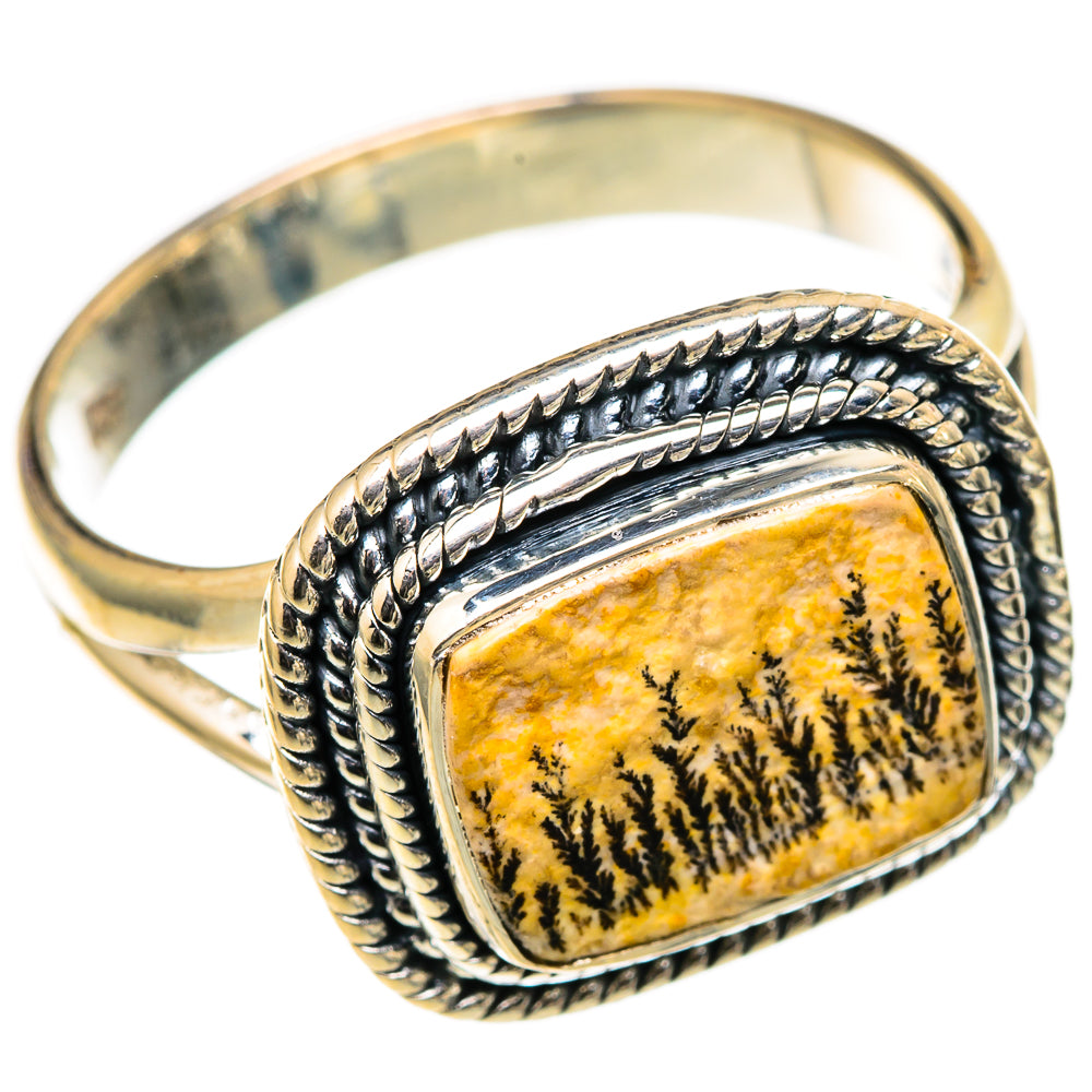Germany Psilomelane Dendrite Rings handcrafted by Anasilvercos - RING105407 - Photo 2