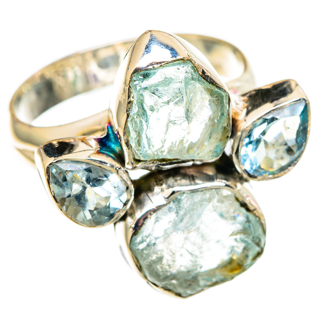 Aquamarine Rings handcrafted by Anasilvercos - RING105437 - Photo 2