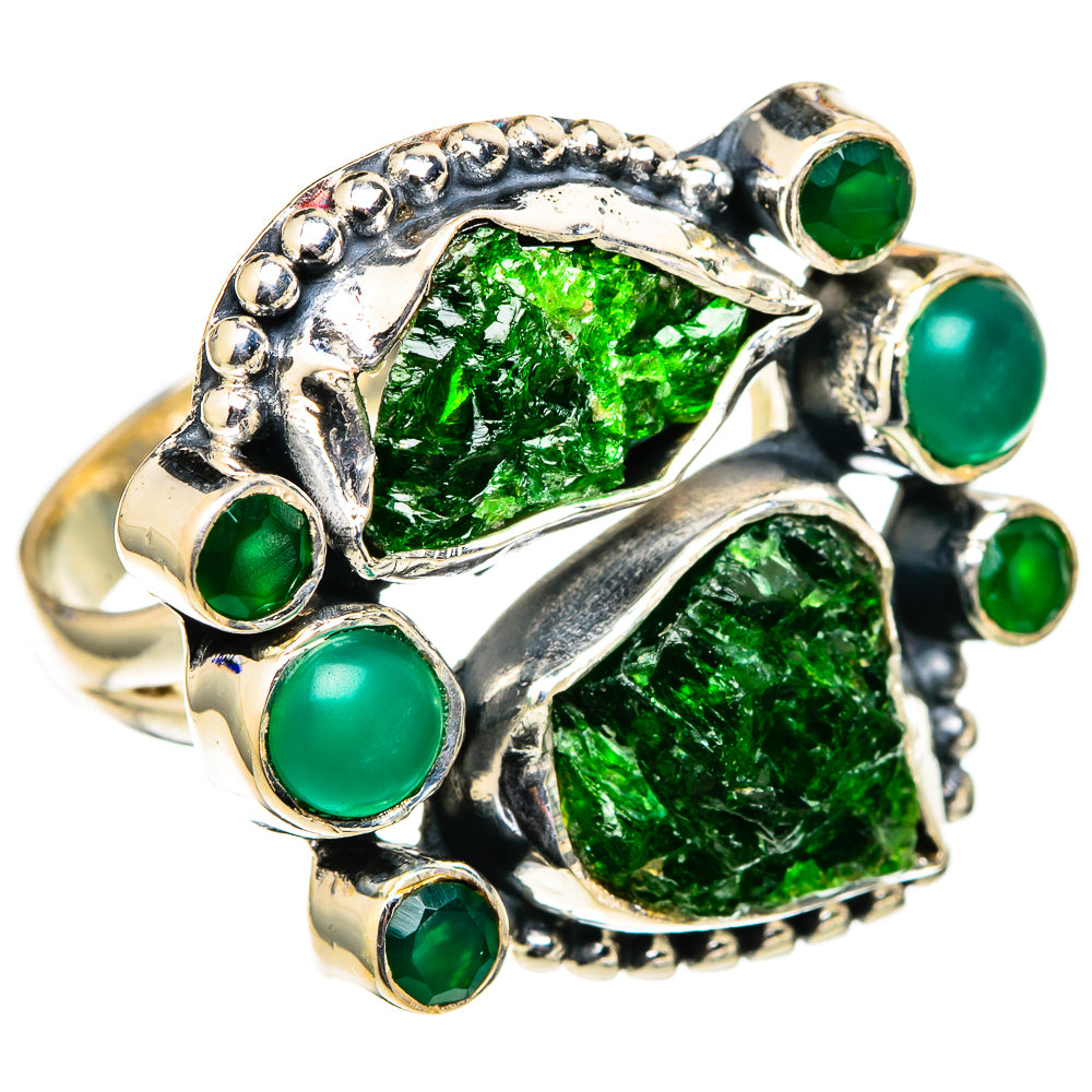 Chrome Diopside Rings handcrafted by Anasilvercos - RING105449 - Photo 2