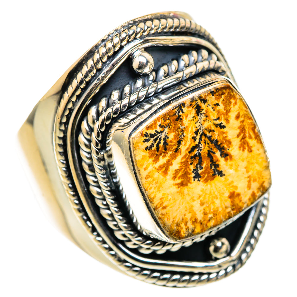 Germany Psilomelane Dendrite Rings handcrafted by Anasilvercos - RING105450 - Photo 2