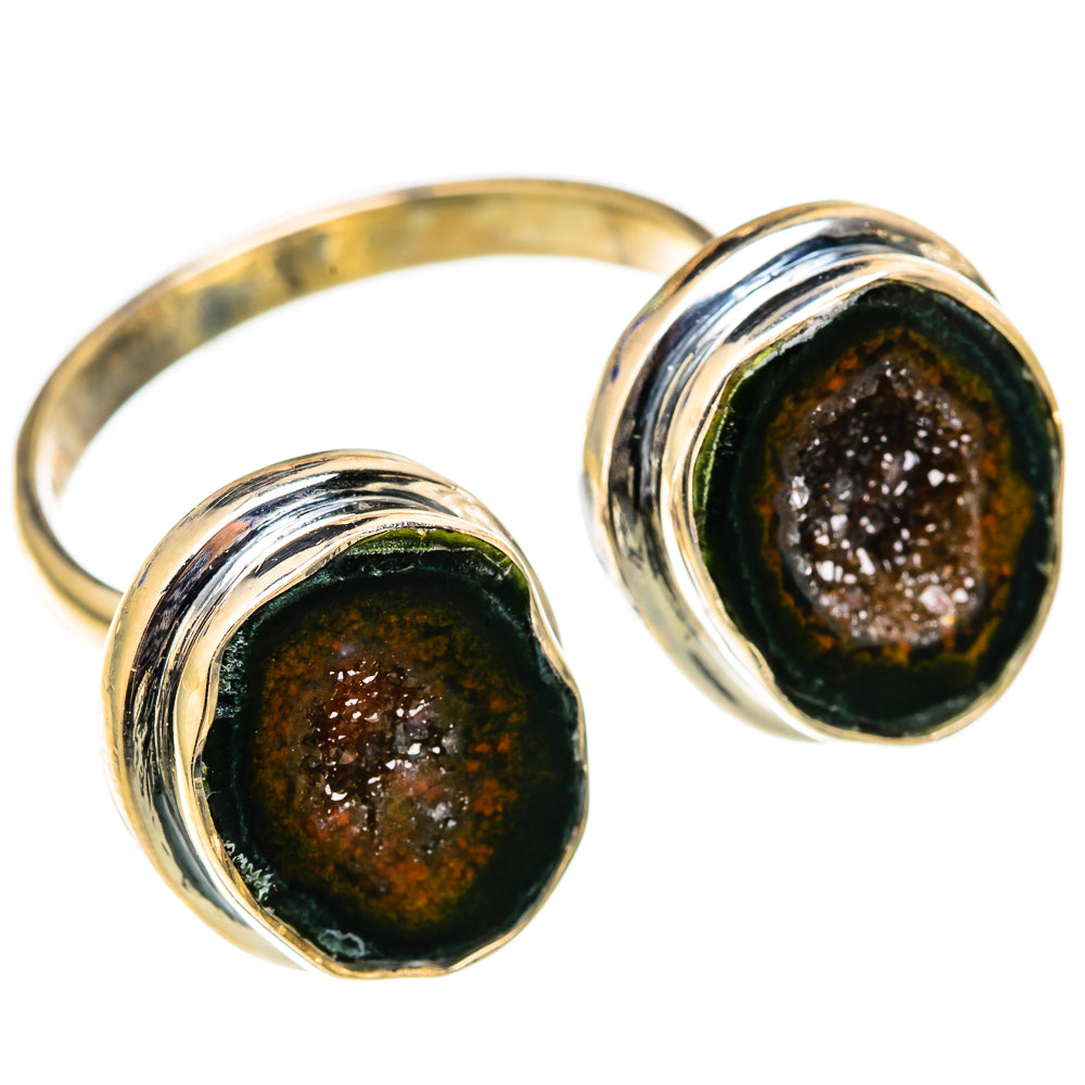 Coconut Geode Druzy Rings handcrafted by Anasilvercos - RING105451 - Photo 2