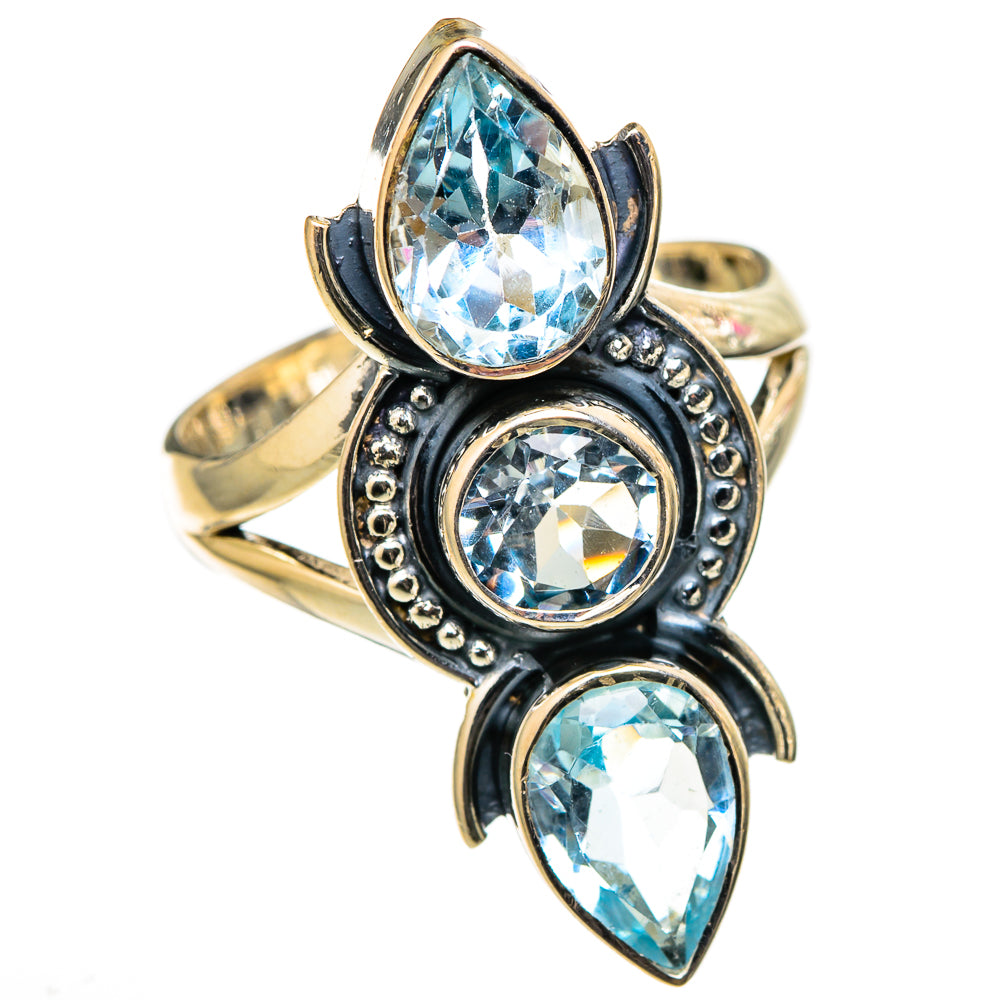 Blue Topaz Rings handcrafted by Anasilvercos - RING105481 - Photo 2