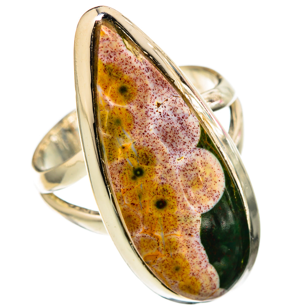 Ocean Jasper Rings handcrafted by Anasilvercos - RING105485 - Photo 2