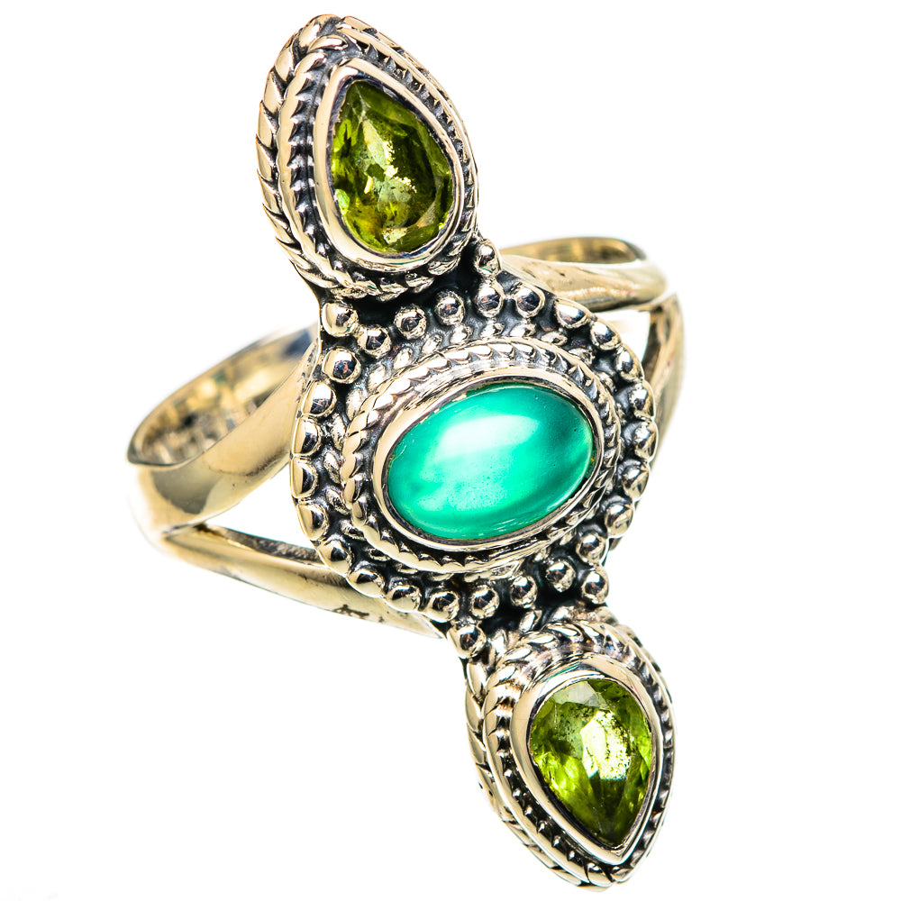 Green Onyx Rings handcrafted by Anasilvercos - RING105486 - Photo 2