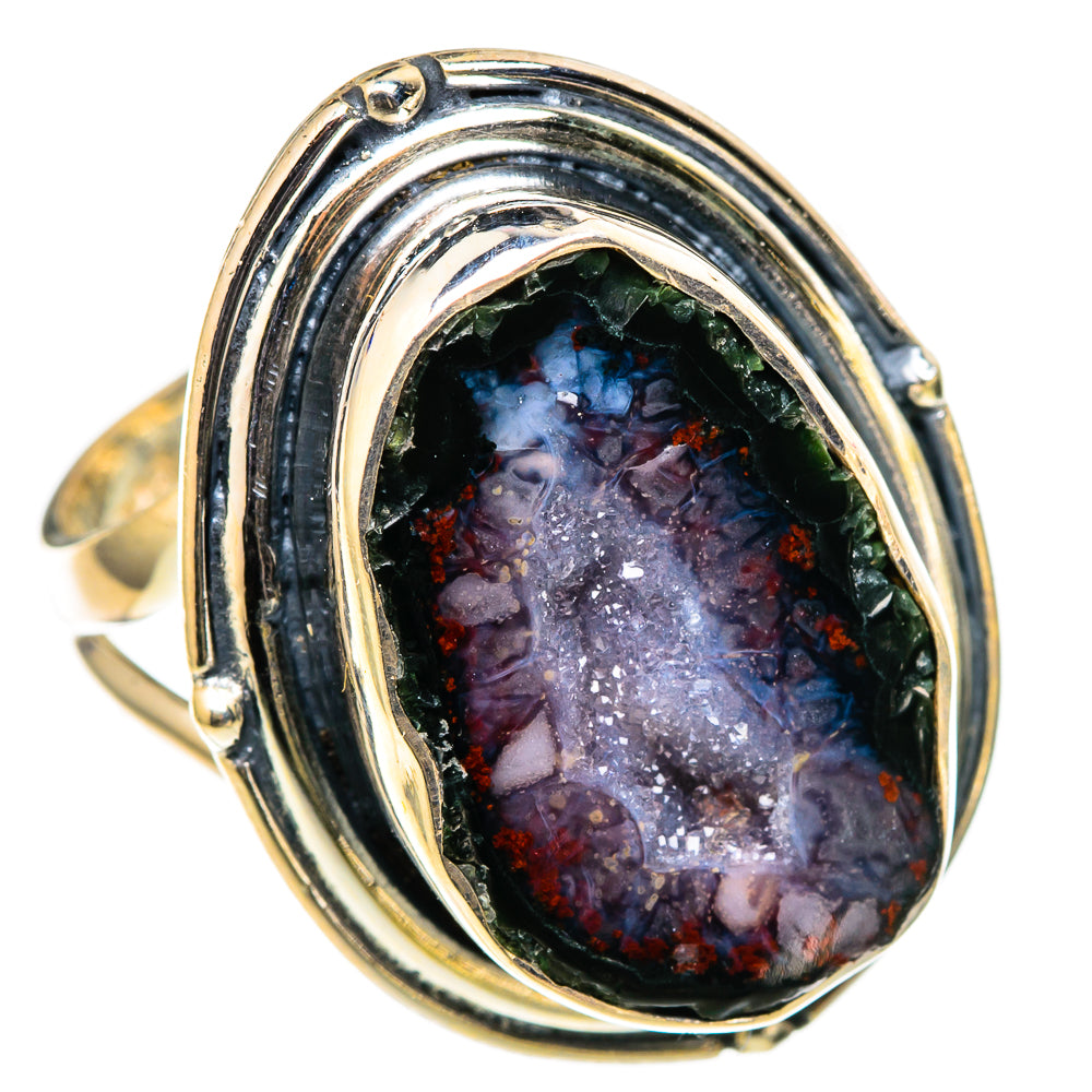 Coconut Geode Druzy Rings handcrafted by Anasilvercos - RING105493 - Photo 2