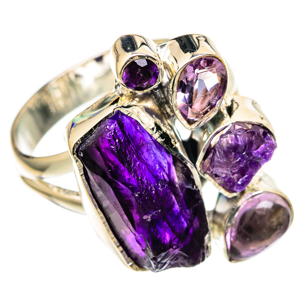 Amethyst Rings handcrafted by Anasilvercos - RING105502 - Photo 2