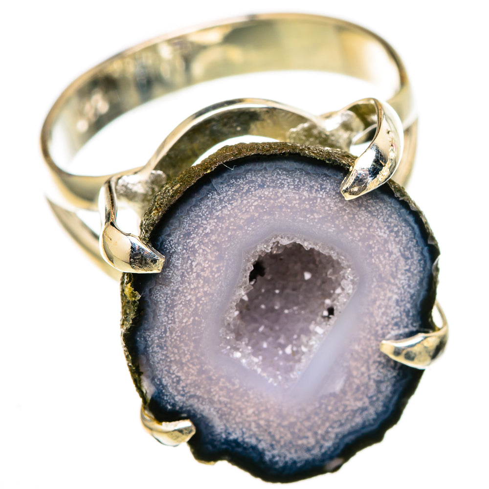 Coconut Geode Druzy Rings handcrafted by Anasilvercos - RING105507 - Photo 2